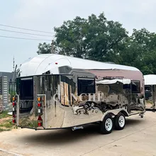 Truck Trailer Mobile RV Trailer Camper with Toilet Kitchen Shower Cubicle